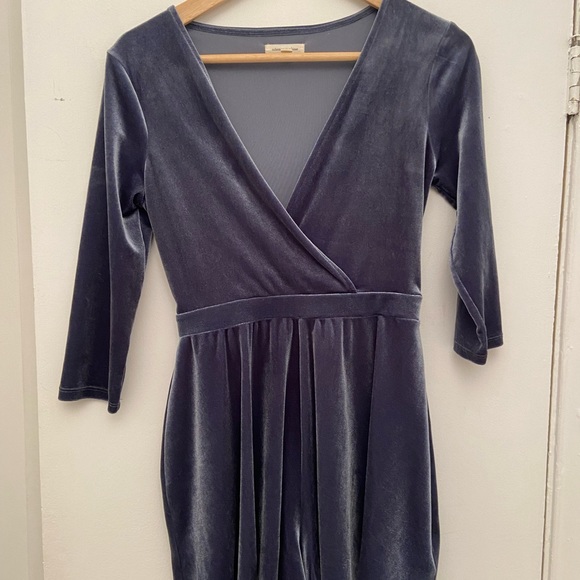 Silence and Noise Velvet Romper Dress - Sz S - Picture 1 of 4